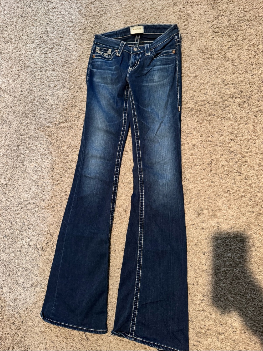 Big Star Dark Blue Women's Flare Jeans